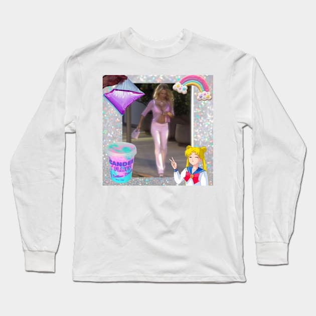 Pamela Anderson Candy Long Sleeve T-Shirt by DestroyMeDaddy